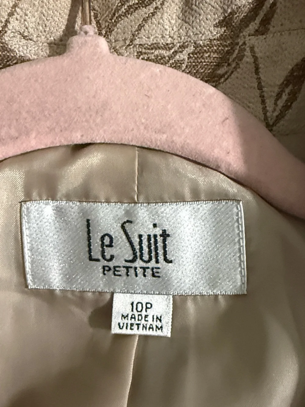 Le Suit Taupe Floral A-Line Skirt - Picture 5 of 9